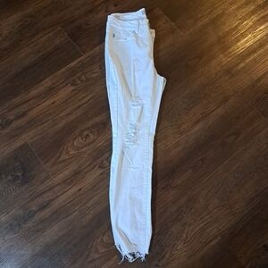 Judy Blue White Distressed Women Jeans